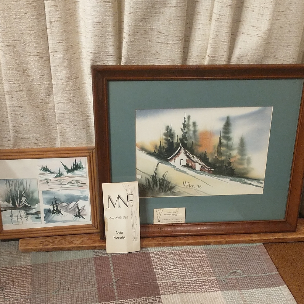Framed Winter Landscape Paintings